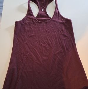 EUC Lululemon Burgandy Cool Racer Tank Top